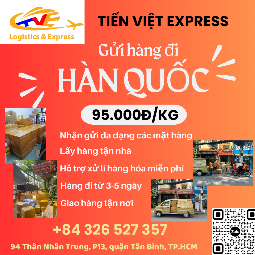 Gửi hàng đi Hàn Quốc - Tiến Việt Express